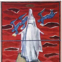 Il Drappellone del Palio del 16 agosto 1963, dipinto da Ezio Pollai - Plinio Tammaro