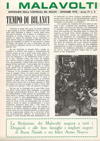 IV/2 - Tempo di bilanci