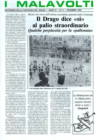 XI/2 - Il Drago dice sì al palio straordinario