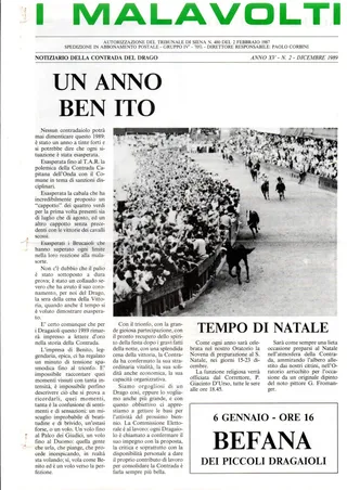 XV/2 - Un anno Ben ito
