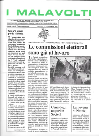 XVII/2 - Le commissioni elettorali sono già a lavoro