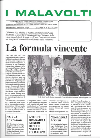 XVIII/2 - La formula vincente